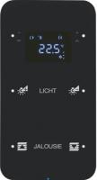 Berker 75642165 Touch Sensor, 2-канальный с регулятором температуры помещения, R.1, сконфигурирован, черный, цвет: Чёрный