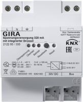 Gira 212200 Источник питания KNX 320 мА с интегрированным дросселем