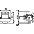 B.E.G. 92155 Потолочный датчик присутствия PD2-M-2C, цвет: Белый матовый, похожий RAL9010