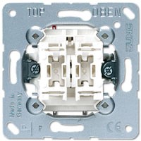 Jung EP405U Выключатель 2-клавишный 10АХ, 250В АС