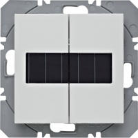 Berker 85656188 Настенный передатчик, радиошина KNX, 2-канальный, плоский, солнечная батарея, S.1/B.3/B.7, полярная белизна, цвет: Белый, оттенок: Полярная белизна, матовый