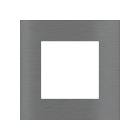 Ekinex EK-SQG-GBS Квадратная металлическая плата, серия Surface, окно 55х55, отделка - матовый титан