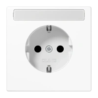 Jung LS 1520 NA WW SCHUKO®-розетка, 16 A 250 В ~, с полем для надписи, duroplastic, Серия LS, белый