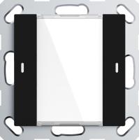 GVS CHPLE-02/02.2.03  Клавишный выключатель Plus, 2 клавиши, чёрный