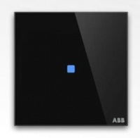 ABB TB/U1.1.1-CG Сенсор Tacteo 1-кнопочный, 86х86, черный, цвет: Чёрный