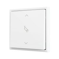 Zennio ZS701PB2MWC ZS70, Простая мягкая кнопка для 2 бинарных входов 70x70 мм – Матовый белый – На заказ