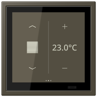 Jung LCZ 459 BFD1S241 KNX комнатный контроллер LS TOUCH, Цвет: Омбре, оттенок: Натуральный