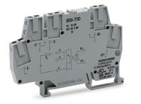 WAGO 859-730 Клемма с оптопарой, IN 24V, OUT 3...30, 3A, ш.6мм
