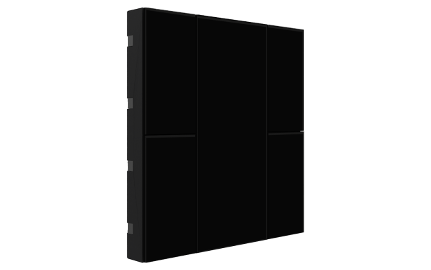 Interra ITR340-0431 iSwitch+ - 4-кнопочный KNX выключатель, плексиглас, черный