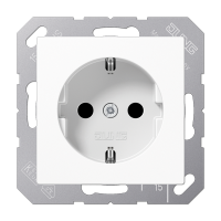 Jung A1520BFKIWW Штепсельная розетка SCHUKO 16A 250V~ с защитой от детей; термопласт; белая
