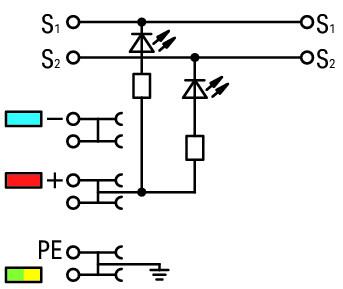 Wago 2000-5417/1101-951 Клемма 4-пр. датчика, 1 мм2, NPN, серая