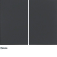 Berker 85146175 Кнопка 2-канальная, радиошина KNX, K.1, quicklink, цвет: Антрацит, оттенок: Матовый лак