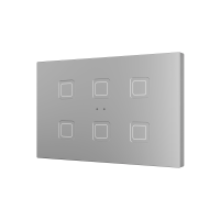 Zennio ZVITRXL6S Tecla RGB XL 6. PC-ABS Емкостная кнопка, 6 кнопок