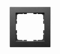 GVS G0801PB Рамка для серии 55 мм, 1 пост, чёрный пластик