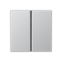 Jung A402TSAAL Двухклавишная крышка для KNX, в сборе, цвет: Серый, оттенок: Алюминиевый