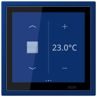 Jung LCZ 459 BFD1S261 KNX комнатный контроллер LS TOUCH, Цвет: Синий, оттенок: Темный ультрамарин