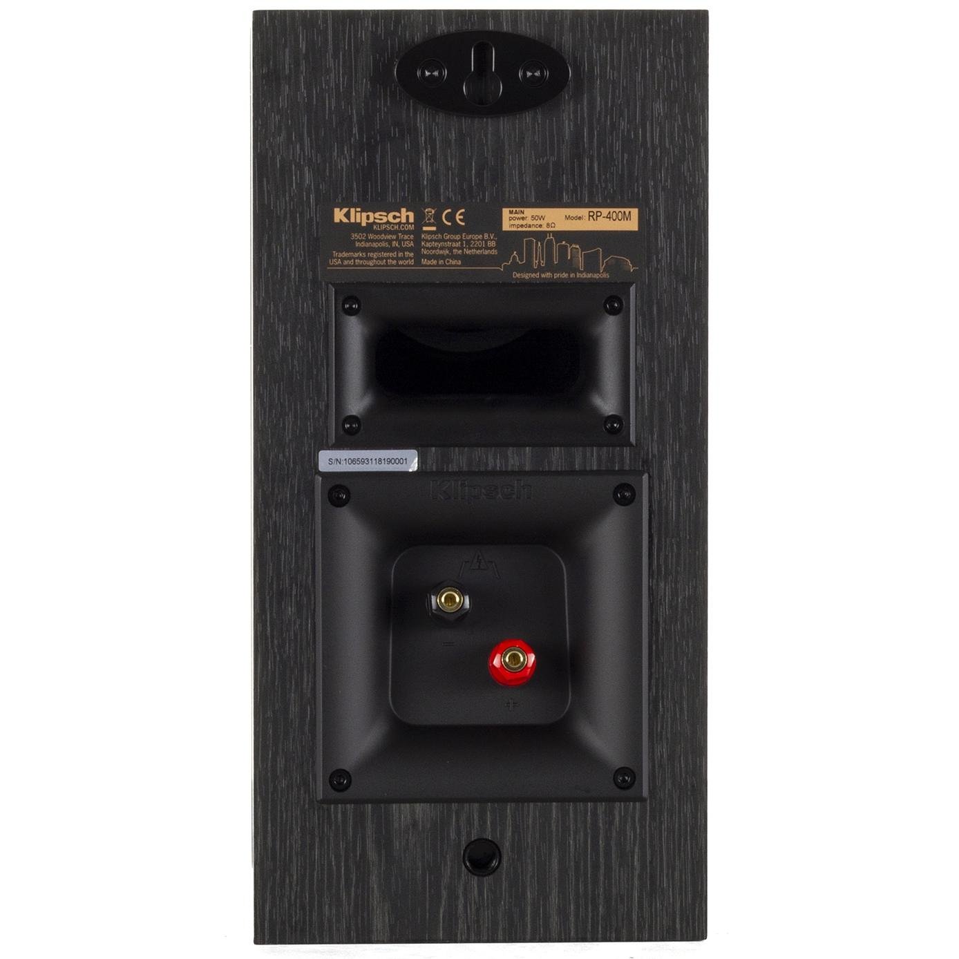 Klipsch 192417 Полочная акустика Klipsch Reference RP-400M ebony, цвет: Чёрный