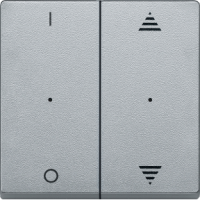 Schneider MTN625660 Клавиша для модуля 2-кнопочного выключателя, SM, цвет: Алюминий, оттенок: Лакированный, матовый