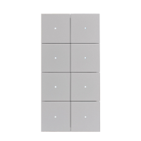 Tense KNX_INTA8 Сенсорный выключатель KNX Intensity Alu 8F, цвет: Серый