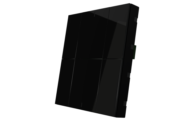 Interra ITR340-0601 iSwitch+ - 6-кнопочный KNX выключатель, пластик, черный