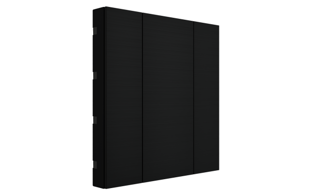Interra ITR340-0211 iSwitch+ - 2-кнопочный KNX выключатель, алюминий, черный матовый