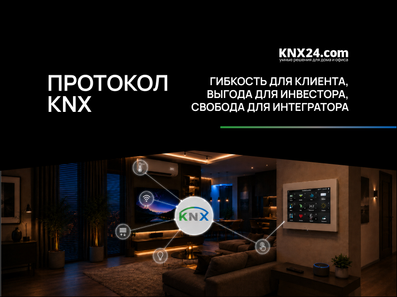 Протокол KNX: гибкость для клиента, выгода для инвестора, свобода для интегратора