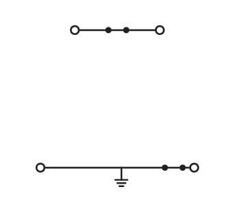 Wago 870-517 2-уровневая клемма, 0,08 - 2,5 (4) мм2, PE/N, серая