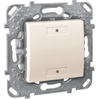 Schneider MGU5.530.25 2-кноп. выключатель с индикатором LED, цвет: Бежевый, оттенок: Слоновая кость