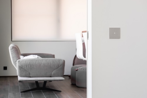 Tense KNX_INTA1 Сенсорный выключатель KNX Intensity Alu 1F, цвет: Серый