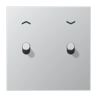 Jung AL 12-5 P R 0 Центральная плата с тумблером «цилиндр», сдвоенный тумблер, с символам «стрелки», Серия LS 1912, алюминий