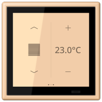 Jung LC 459 D1 S237 KNX комнатный контроллер LS TOUCH, Цвет: Сиена, оттенок: Светлый, 31