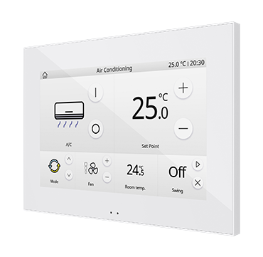 Zennio ZVIZ70V2 Цветная емкостная сенсорная панель с 7-дюймовым дисплеем. Z70 v2