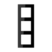 Jung A 5583 BF SW Рамка 3-ная, вертикальный и горизонтальный монтаж, thermoplastic, A 550, чёрный