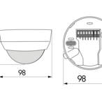 B.E.G. 92328 Датчик присутствия DALI Compact PD4-M-DALI/DSI-C, цвет: Белый матовый, похожий RAL9010