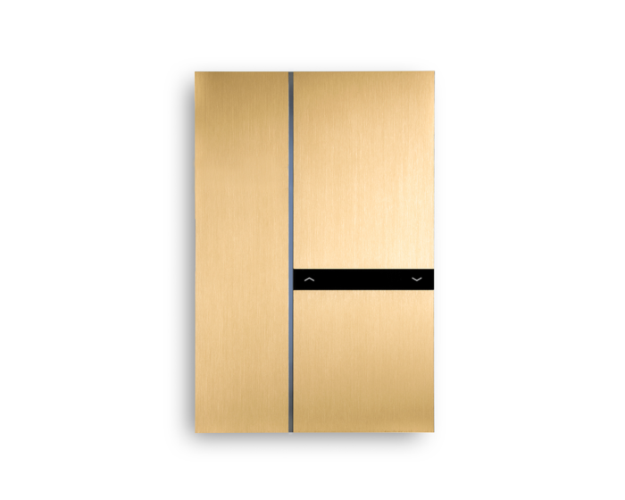 Basalte 0272-02-08 Выключатель FIBONACCI - DUAL - KNX, Brushed Brass