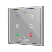 Zennio ZVIFR70X6C360 Выключатель сенсорный KNX Flat RGB 70 X6, 6 кнопок, 70x70, полностью кастомизируемый (360°)