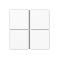 Jung A404TSAWW Четырехклавишная крышка для KNX, в сборе, цвет: Белый, оттенок: Без оттенка