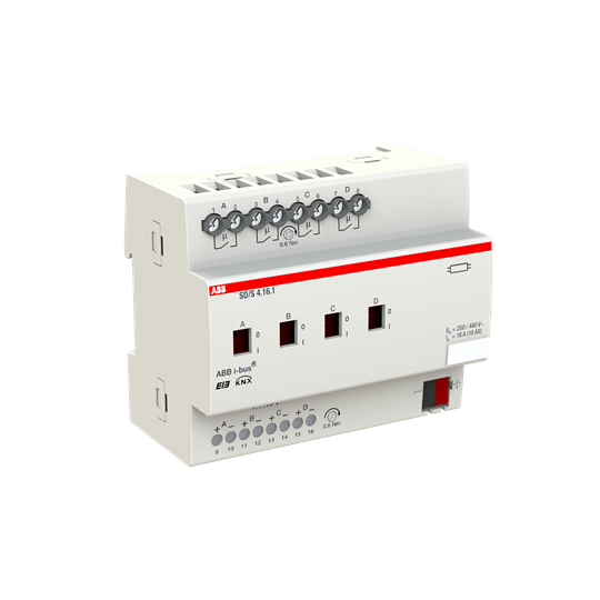 ABB SD/S 4.16.1 SD/S4.16.1 Актуатор переключателя/регулятора, 4-канальный, 16 А, MDRC