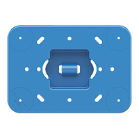 Ekinex EK-DPS-R-1 Шаблон для монтажа одиночных устройств в прямоугольной плате Surface, 1 шт