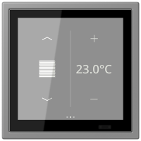 Jung LCZ 459 BFD1S203 KNX комнатный контроллер LS TOUCH, Цвет: Серый, оттенок: Без оттенка