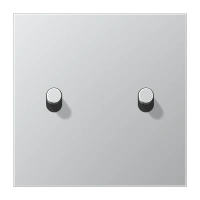 Jung AL 12-5 R 0 Центральная плата с тумблером «цилиндр», сдвоенный тумблер, Серия LS 1912, алюминий