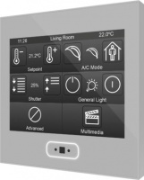 Zennio ZVI-Z35-S Z35/Панель KNX ёмкостная сенсорная с 3,5-дюймовым дисплеем, цвет: Серебряный, оттенок: Без оттенка