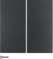 Berker 85142185 Кнопка 2-канальная, S.1/B.3/B.7, quicklink, цвет: Антрацит, оттенок: Матовый лак