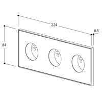 Lithoss Розетка Void round Matt white RAL9010, Цвет: Белый ,оттенок: Матовый, RAL9010