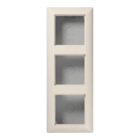 Jung AS 583 A W Накладная коробка 3-ная, duroplastic, Серия AS, слоновая кость