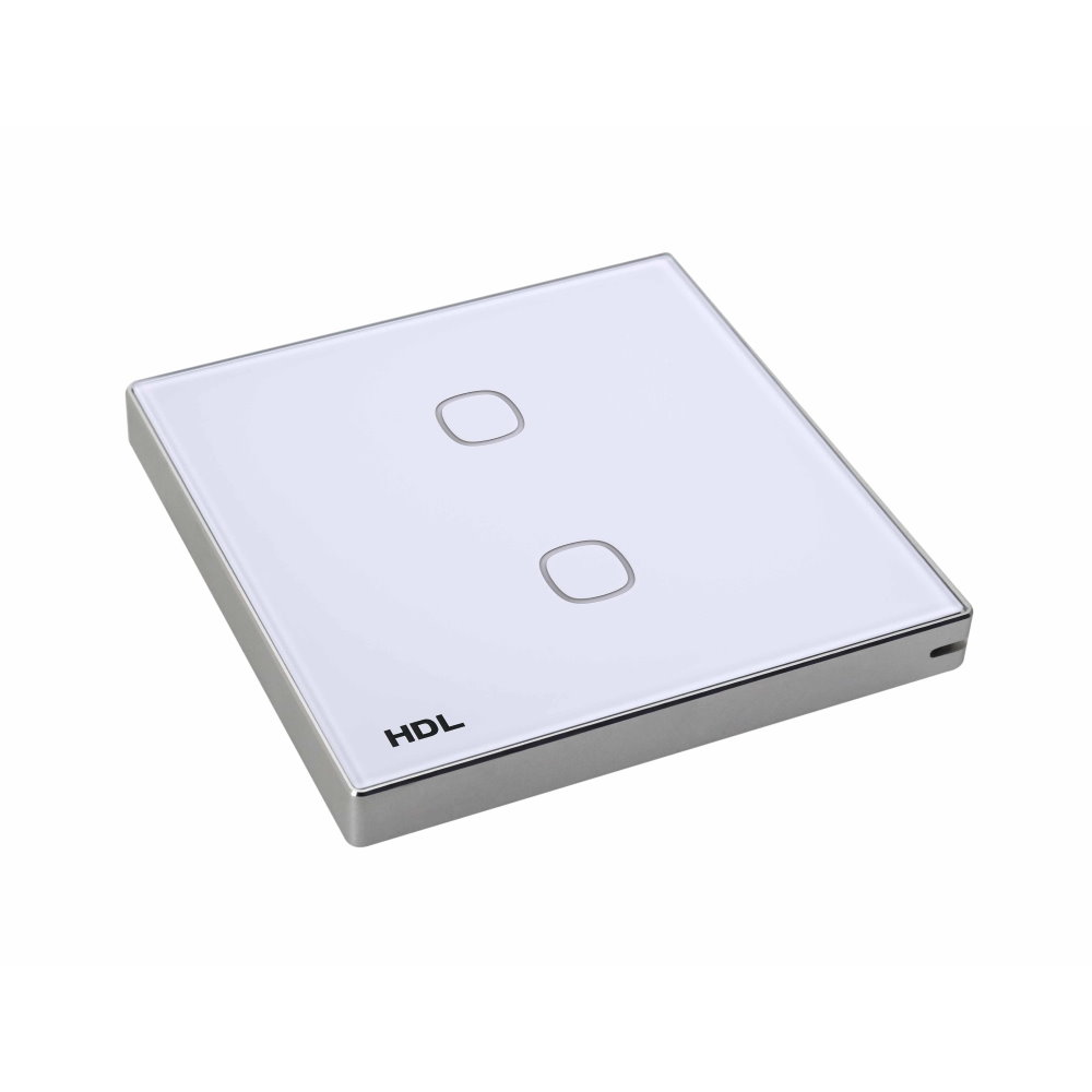 HDL M/TBP2.1-A2-48 2-клавишная сенсорная панель KNX, европейский стандарт (без шинного соединителя HDL-M/PCI.1-A)