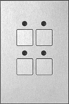 Ipas 62112-04 Панель управления Contrattempo 4 with LED