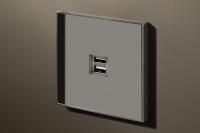 Lithoss USB-розетка Void USB Chrome, Цвет: Серебряный ,оттенок: Хром