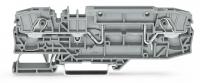Wago 2006-8661 2-пров. проходной клеммник, 0,5 - 6 (10) мм2, тест. гнездо, серый
