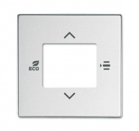 ABB 6109/03-83-500 Накладка на терморегулятор, серебристый алюминий, цвет: Серый, оттенок: Серебристый алюминий